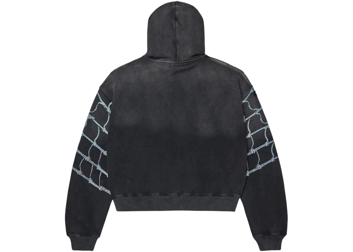 Vale Forever Widow Big Zip Up Hoodie Black - vue secondaire B