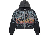 Vale Forever Widow Big Zip Up Hoodie Black