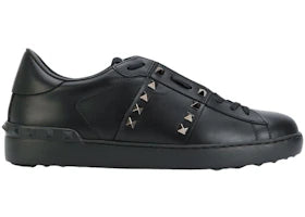 Valentino Garavani Rockstud Untitled Black Ruthenium-finish Stud - vue 360