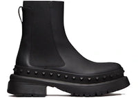 Valentino M-Way Rockstud Beatle Boots Black