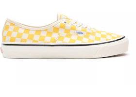 Vans Authentic 44 DX Anaheim Factory Yellow Checkerboard - vue 360