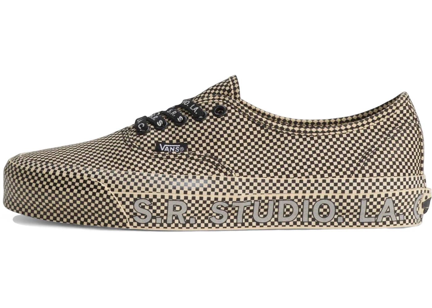 Vans Authentic 44 S.R. Studio LA. CA. Microcheck Black Beige - vue secondaire A