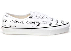 Vans Authentic Palace Calvin Klein Calvans White - authentic Vans sneakers