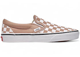 Vans Classic Slip-On Checkerboard Warm Taupe Brown White