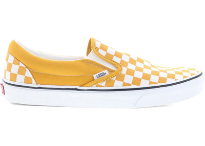 Vans Classic Slip-On Color Theory Checkerboard Yellow White - sneakers view 2