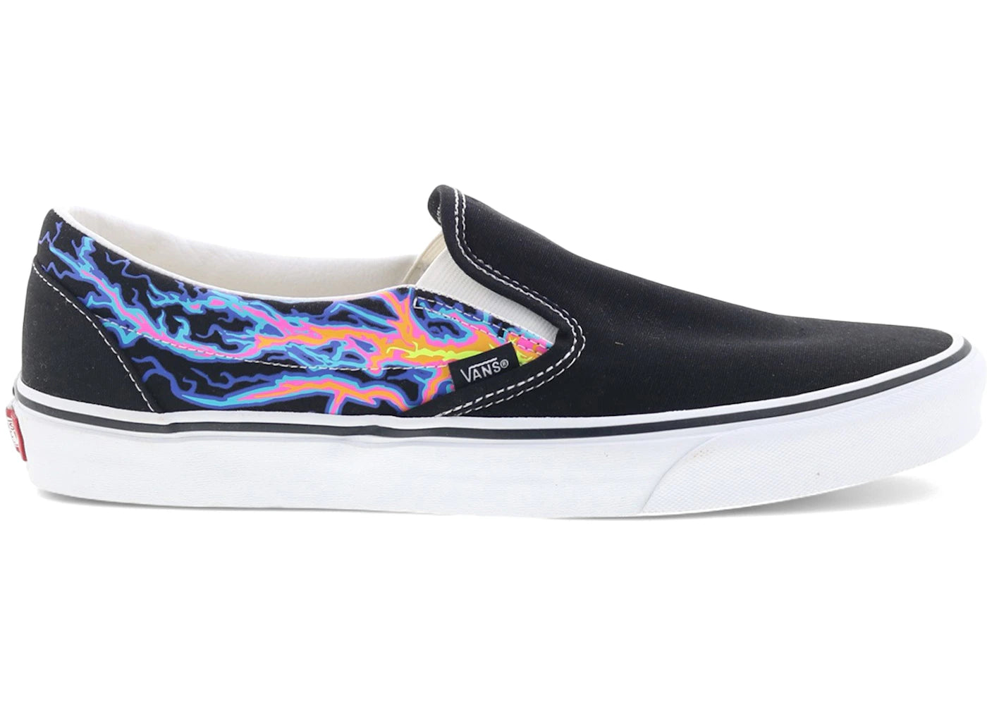 Vans Classic Slip-On Electric Flame Black Red - vue secondaire A