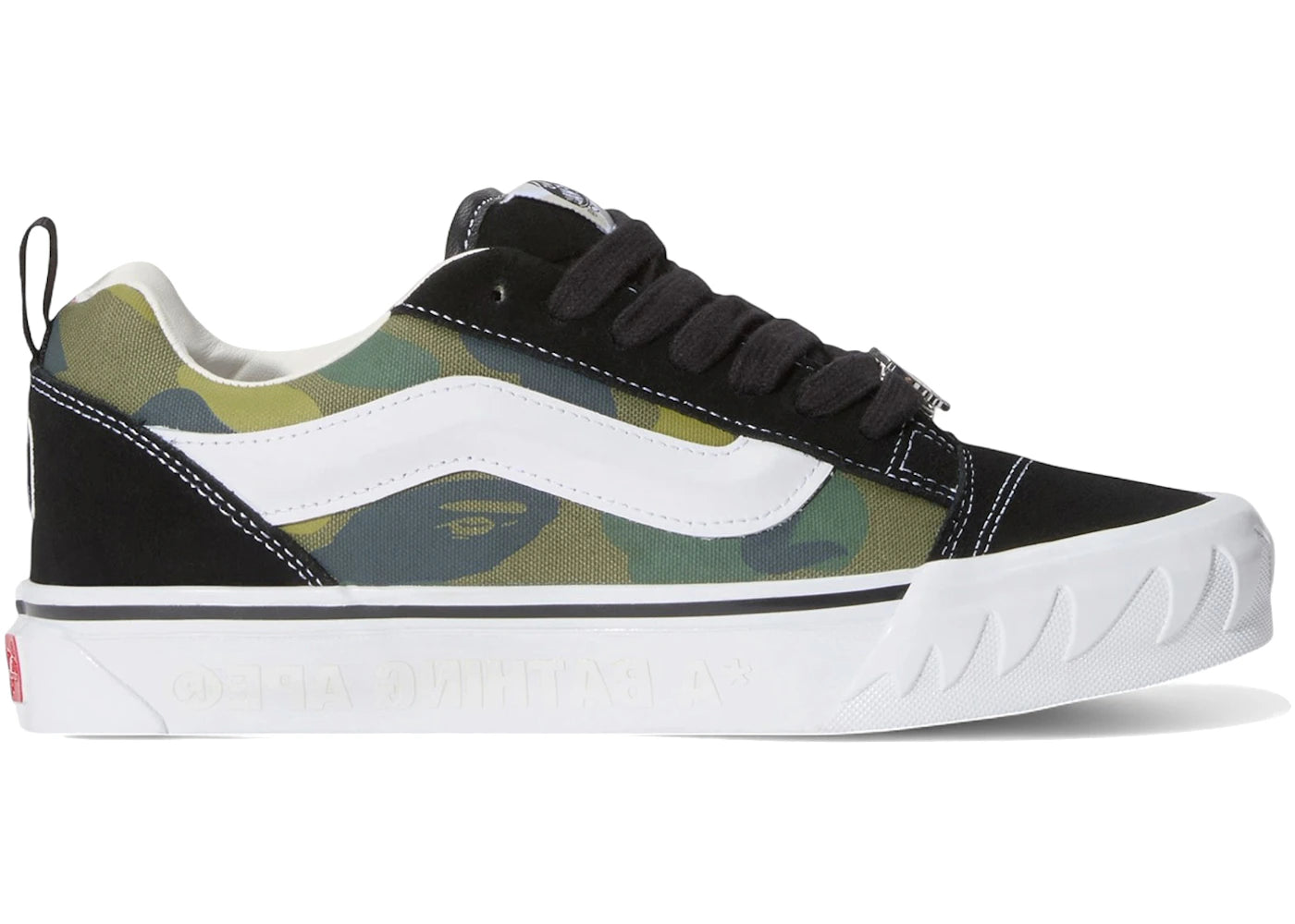 Vans Knu Skool Bape Camo Green - vue 360