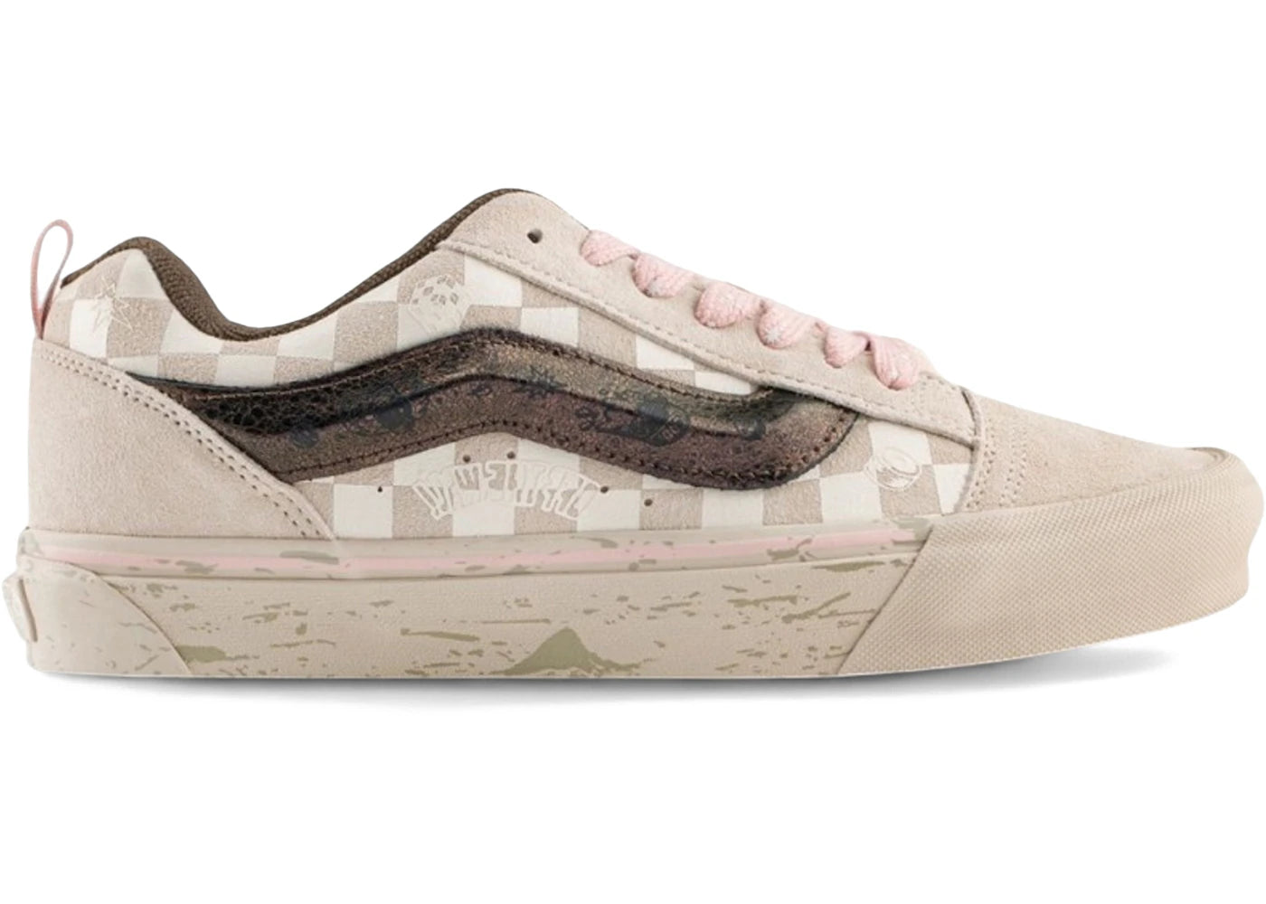 Vans Knu Skool Pop Mart Space Molly Oatmeal Beige - vue 360