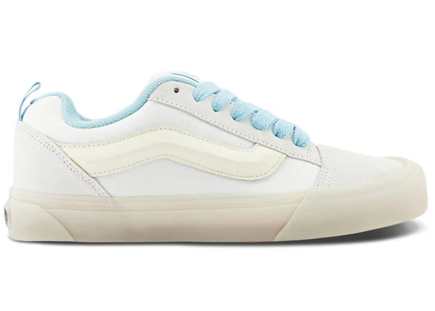 Vans Knu Skool White Blue Glow in the Dark - vue secondaire A