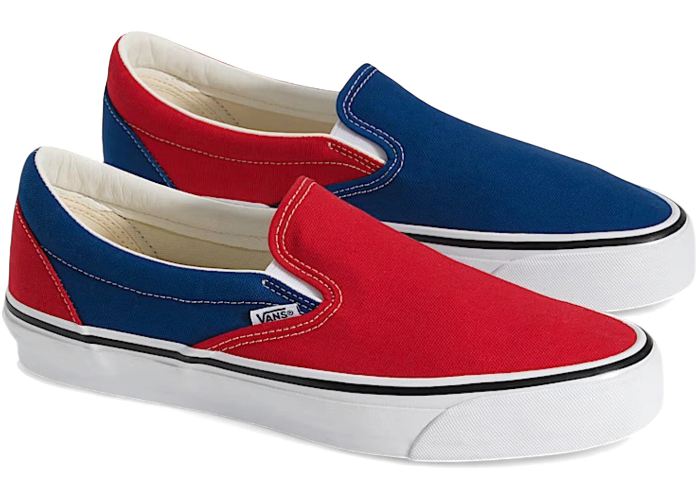 Vans OTW Classic Slip-On 98 Engineered Garments Racing Red True Blue - vue secondaire B