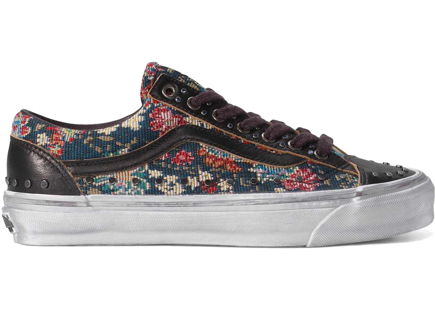 Vans OTW Old Skool 36 Vibram Floral Rivets Black - vue 360