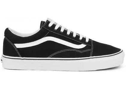 Vans Old Skool Black White (White Heel Tab)