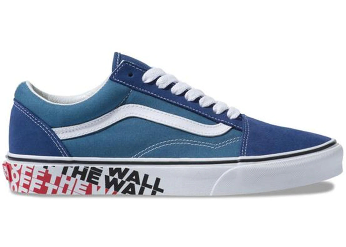 Vans Old Skool Off The Wall Sidewall True Navy - vue secondaire A