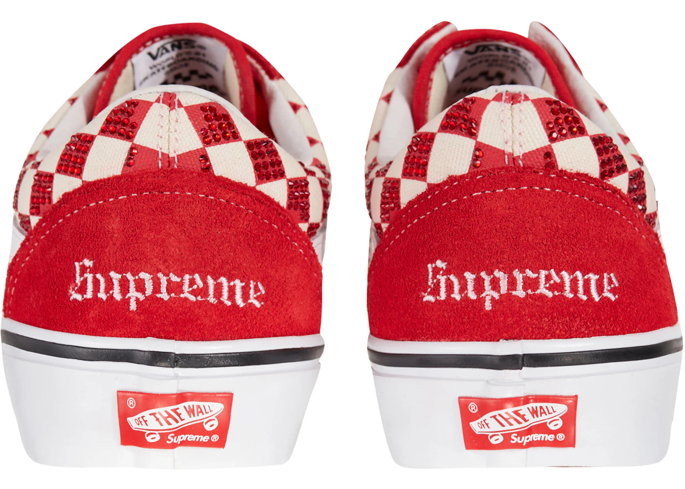 Vans Old Skool Supreme Swarovski Red - vue secondaire B