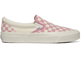 Vans Premium Classic Slip-On 98 LX Checkerboard Dawn Pink - authentic Vans sneakers