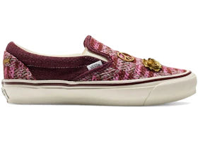 Vans Premium Classic Slip-On Cardigan Brown Pink - vue 360