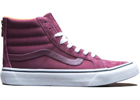 Vans SK8-Hi Slim Zip Boom Boom Burgundy - vue 360