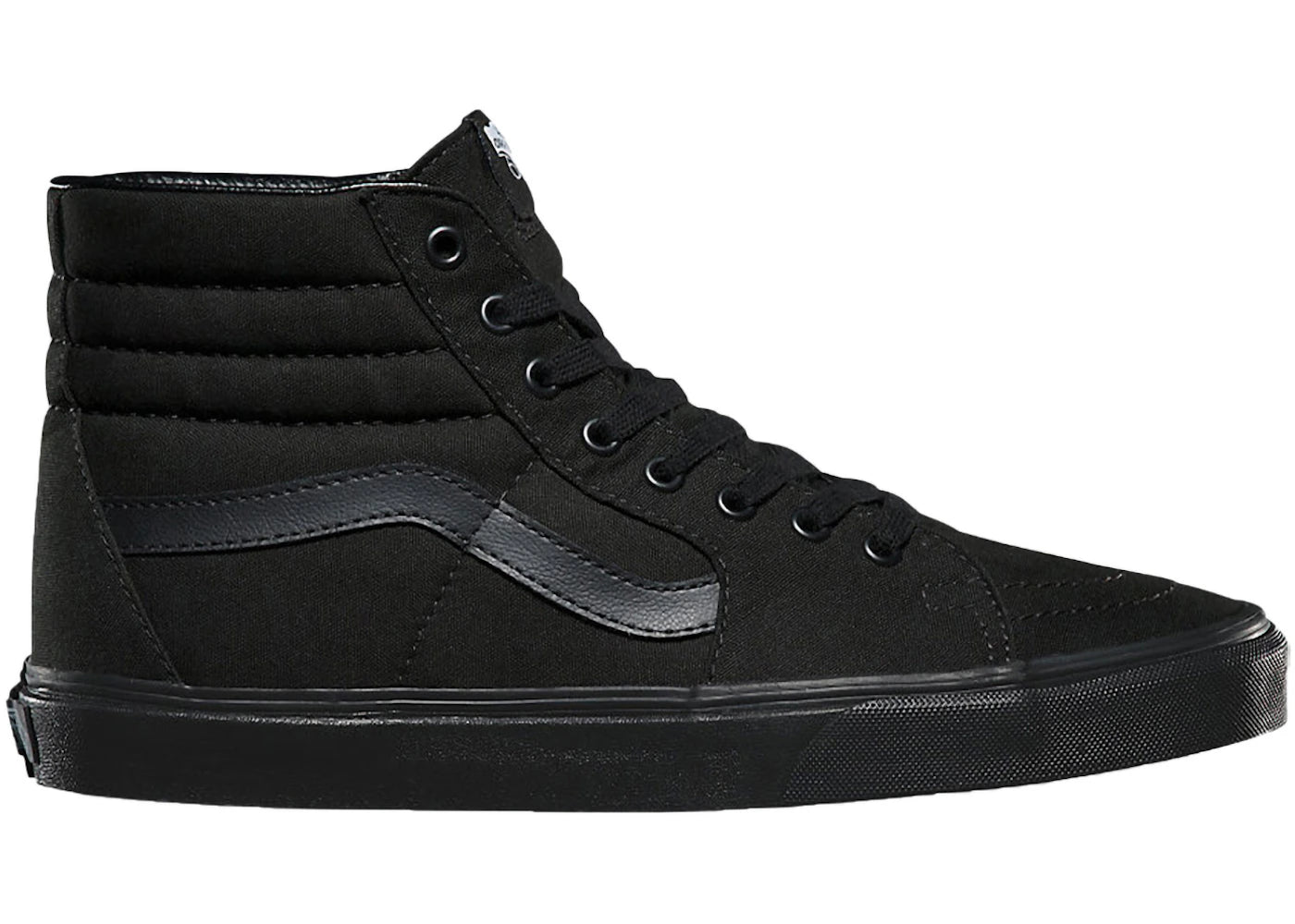 Vans Sk8-Hi Canvas Triple Black - vue 360