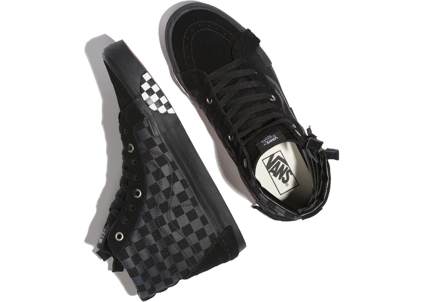 Vans Sk8-Hi Cap LX Reissue Black Checkerboard - vue secondaire B