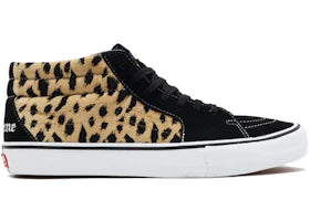 Vans Sk8-Mid Supreme Velvet Leopard Black