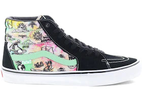Vans Skate Sk8-Hi Shroom Doom Black Green - authentic Vans sneakers