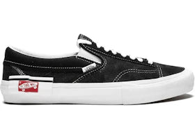 Vans Slip-On Cap LX Black White - authentic Vans sneakers