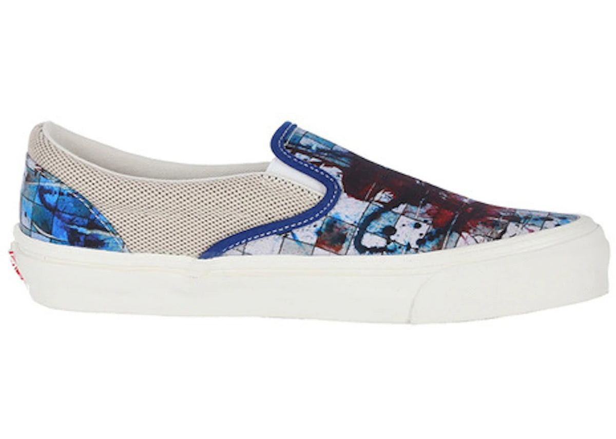 Vans Slip-On Ralph Steadman Checkerboard Blue - vue secondaire A