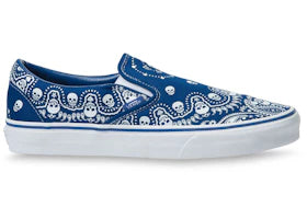 Vans Slip-On Skull Bandana Blue - vue 360