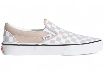 Vans UA Classic Slip-On Color Theory Checkerboard Mushroom - authentic Vans sneakers