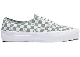 Vans Vault OG Authentic LX Checkerboard White Loden Green - vue 360