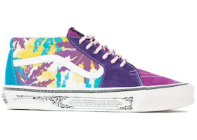 Vans Vault UA OG Sk8-Mid LX Aries Weed Leaf Purple Yellow - vue 360