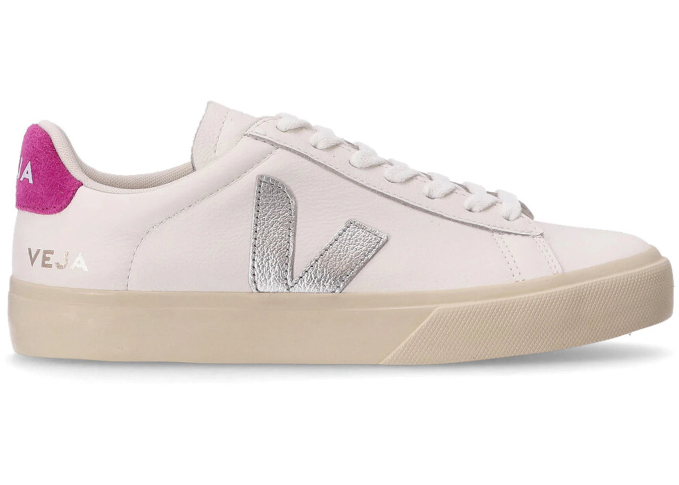 Veja Campo Chromefree White Silver Ultraviolet (Women's) - vue 360