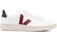 Veja V-12 Leather White Marsala Nautica