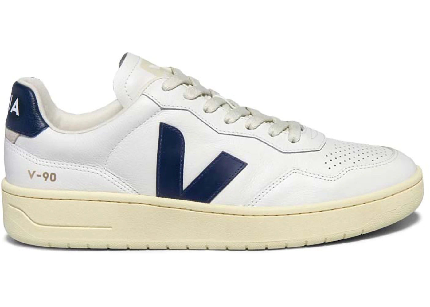 Veja V-90 O.T. Leather Extra White Nautico - vue 360