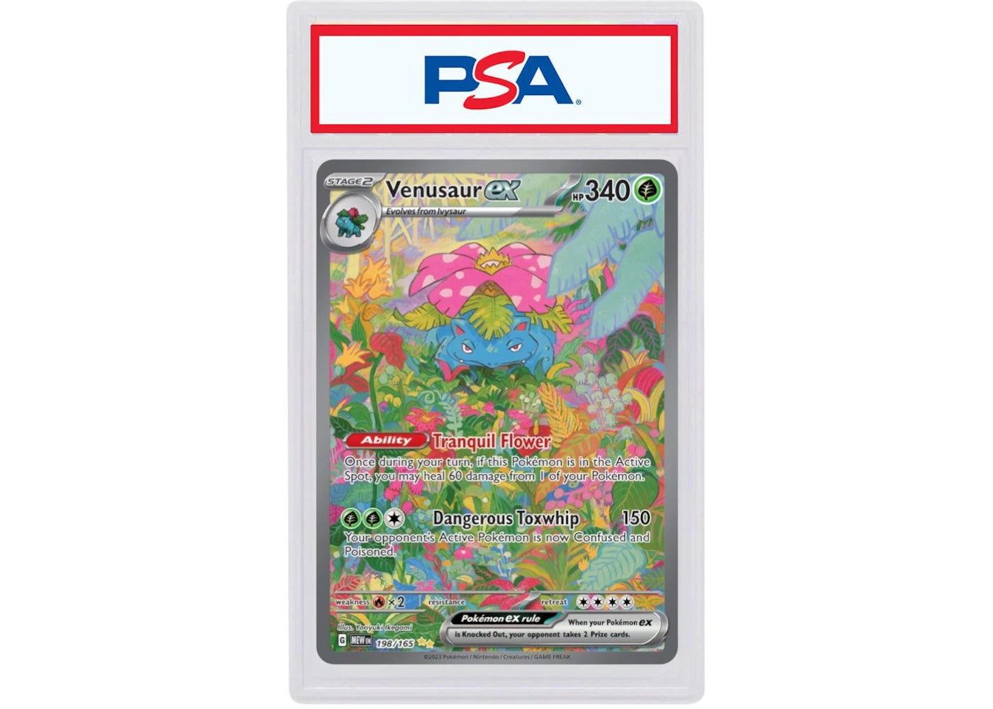Venusaur ex 2023 Pokémon Scarlet & Violet 151 Special Illustration Rare 151/198 (PSA or BGS Graded) - vue 360