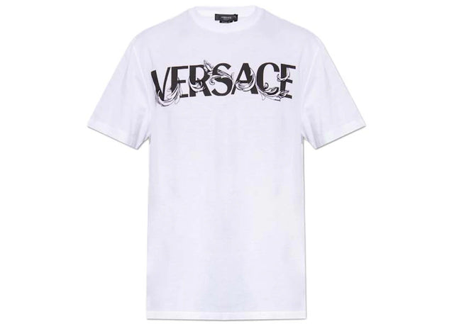Versace Barocco Silhouhette Logo T-Shirt White/Black