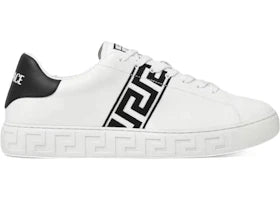 Versace Embroidered Greca White Black