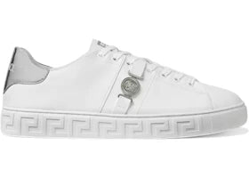 Versace Greca White Silver La Medusa Embellished - vue 360