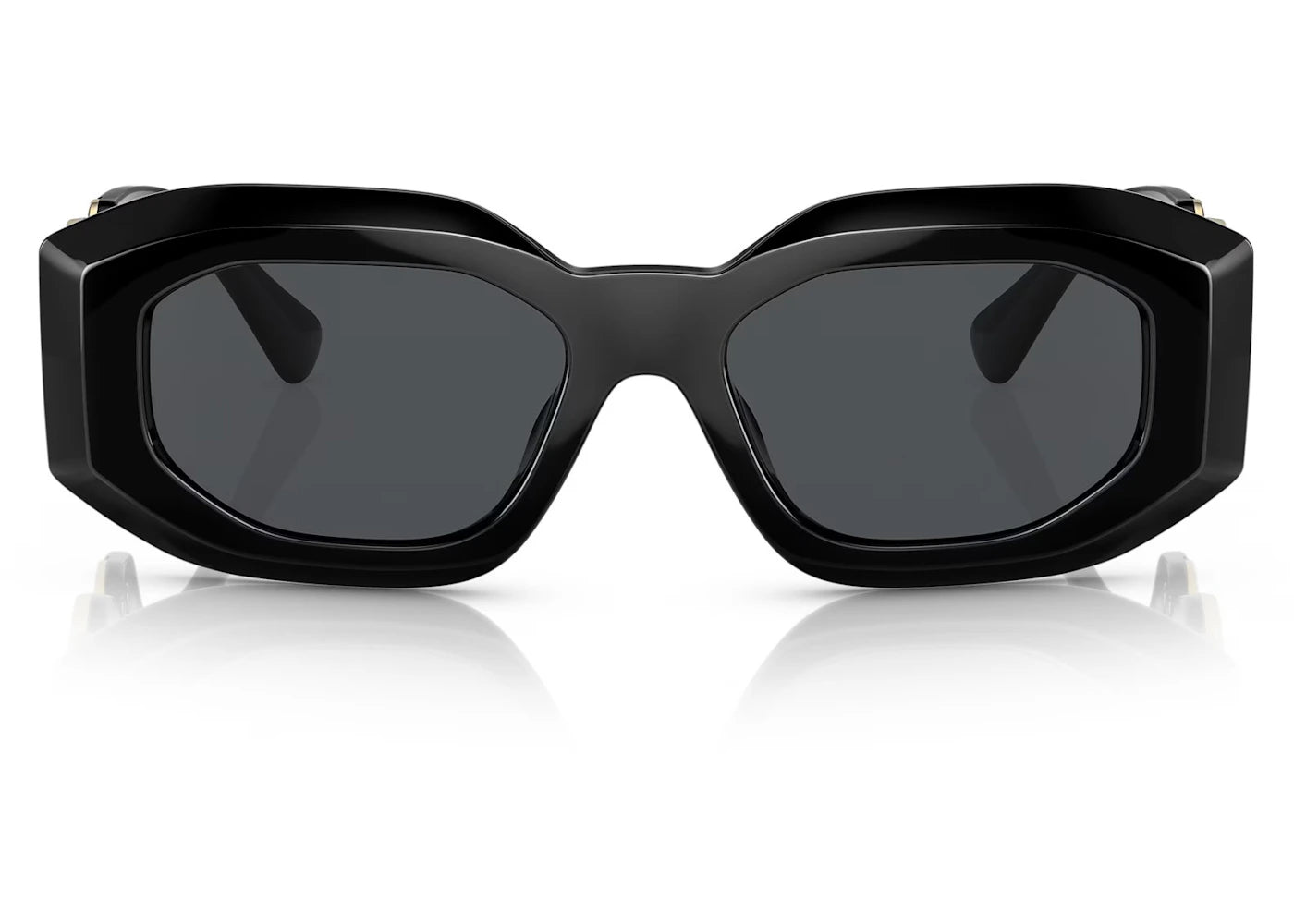 Versace Irregular Sunglasses Black/Dark Grey (VE4425U) - vue secondaire B
