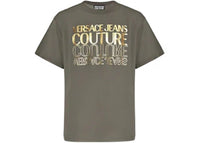Versace Jeans Couture Logo Printed Crewneck T-shirt Grey
