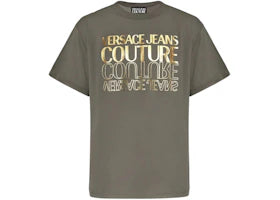 Versace Jeans Couture Logo Printed Crewneck T-shirt Grey