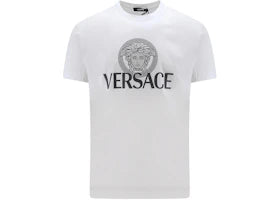 Versace Medusa Logo Print T-shirt White - vue 360