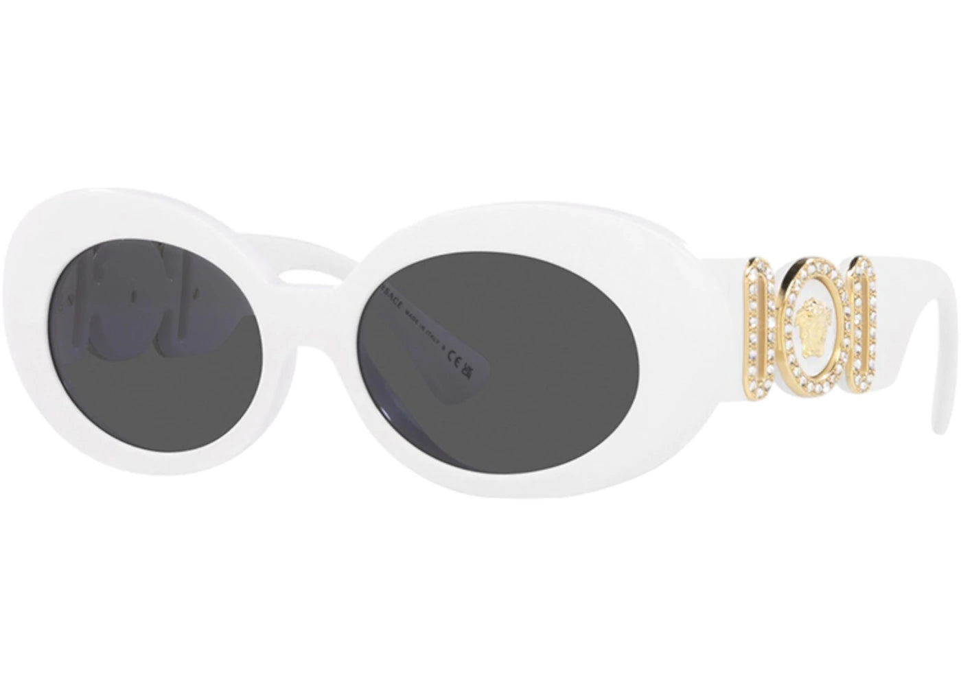Versace Oval Sunglasses Gray White (VE4426BU 314/87) - vue secondaire A