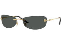 Versace Rectangle Sunglasses Gray Gold (VE2279 100287)