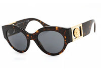 Versace Round Sunglasses Dark Havana/Grey (VE4438B-108/87 52)