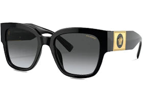 Versace Square Polarized Sunglasses Black/Gold (4437-U) - authentic Versace product