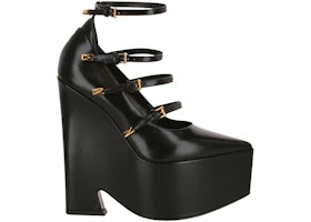 Versace Tempest Buckle Platform Pumps Black (Women's) - vue 360