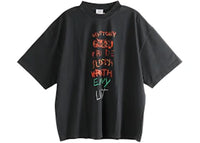 Vetements 7 Sins T-shirt Washed Out Black