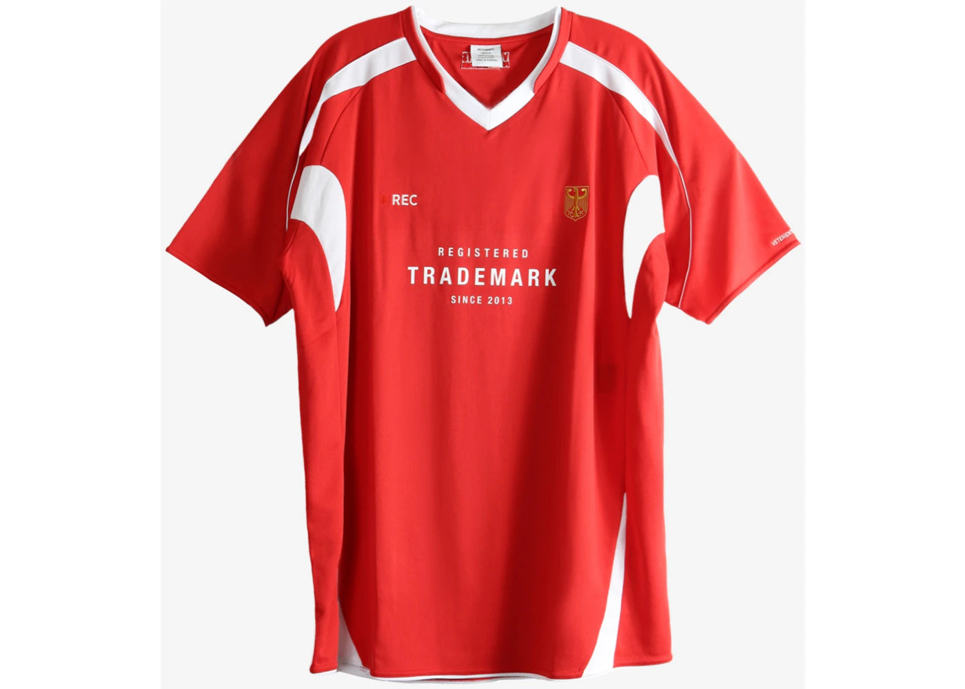 Vetements Trademark Football Jersey T-shirt Red - vue secondaire A