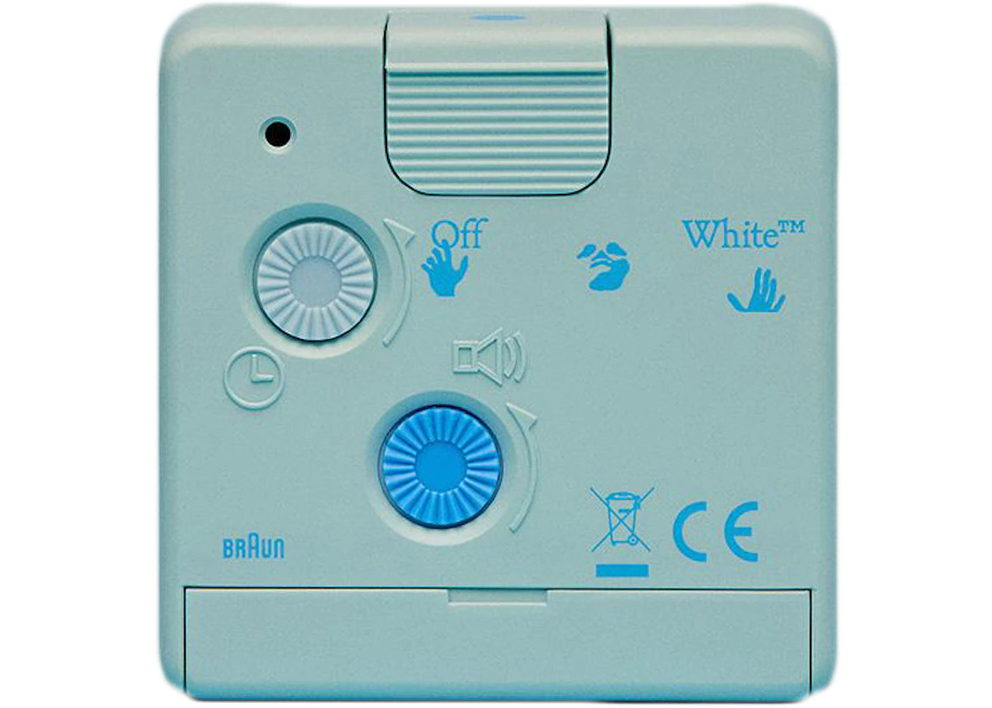 Virgil Abloh Braun Off-White Alarm Clock Pale Blue - vue secondaire B